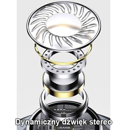 USAMS EP-46 - Słuchawki stereo jack 3,5 mm (czerwony)