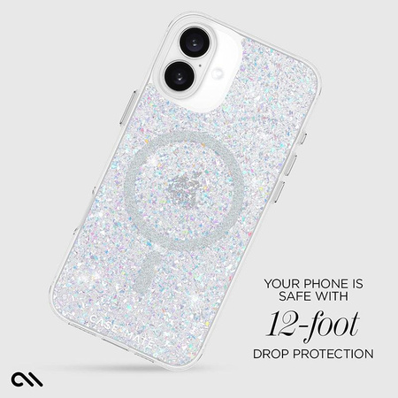 Case-Mate Twinkle MagSafe - Étui pour iPhone 16 Plus (Disco)