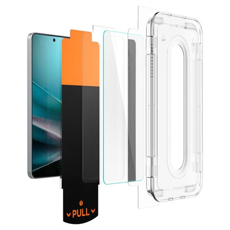 Spigen GLAS.TR EZ Fit Pro - gehärtetes Glas für Samsung Galaxy S25 Edge