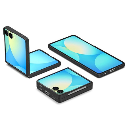 Spigen Airskin Aramid - Etui pour Samsung Galaxy Z Flip 7 (Noir)