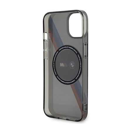 BMW Tricolor Stripes MagSafe - iPhone 14 Case (Gray)