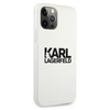Karl Lagerfeld Silikon Stack Logo - iPhone 12 / iPhone 12 Pro Tasche (weiß)