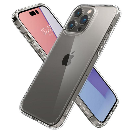 Spigen Ultra Hybrid - Coque pour iPhone 14 Pro (Transparent)