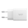 Spigen Essential EE202EU GaN Pro - Caricabatterie da muro USB-C + USB-A 20W (bianco)