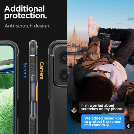 Spigen Rugged Armor - tok Xiaomi Redmi Note 12 5G/POCO X5 5G (fekete)