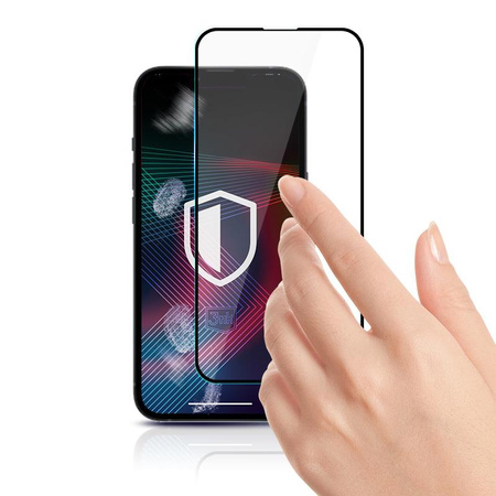 3mk HardGlass Max Lite - Verre trempé pour iPhone 14 Pro (Noir)