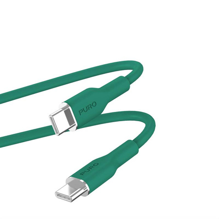 PURO ICON Soft Cable - USB-C auf USB-C Kabel 1,5 m (Jade)