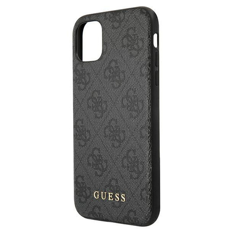 Guess 4G Metal Gold Logo - Coque iPhone 11 (grise)