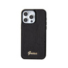 Guess Sequin Script Metal - iPhone 15 Pro Case (black)