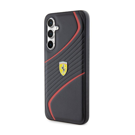 Ferrari Twist Metall Logo - Samsung Galaxy S23 FE Gehäuse (schwarz)