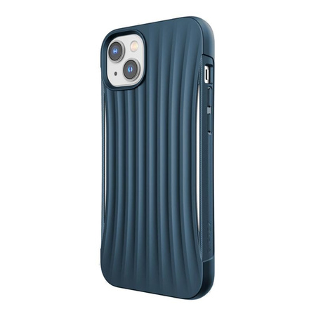 X-Doria Raptic Clutch - Étui biodégradable pour iPhone 14 Plus (testé en chute libre à 3 m) (Bleu)