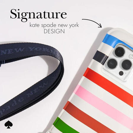 Kate Spade New York vízálló úszó tok - Vízálló tok legfeljebb 6,7" méretű okostelefonokhoz (Adventure Stripe)