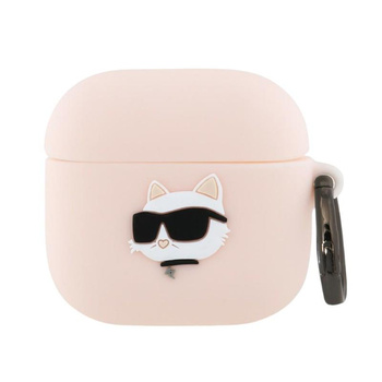 Karl Lagerfeld Silicone Choupette Head 3D - Hülle AirPods 4 (rosa)