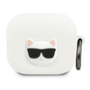 Karl Lagerfeld Choupette 3D - Apple Airpods 3 Hülle (weiß)