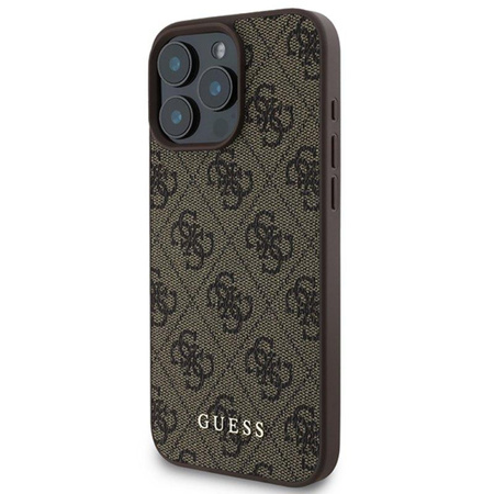 Guess 4G Classic - Coque pour iPhone 16 Pro Max (marron)