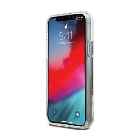 DKNY Liquid Glitter Big Logo - Hülle für iPhone 12 / iPhone 12 Pro (schwarz)