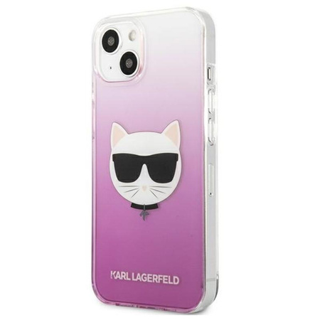 Karl Lagerfeld Choupette Head - iPhone 13 Mini Tasche (rosa)