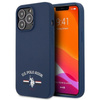 US Polo Assn Silicone Logo - Coque iPhone 13 Pro (bleu marine)