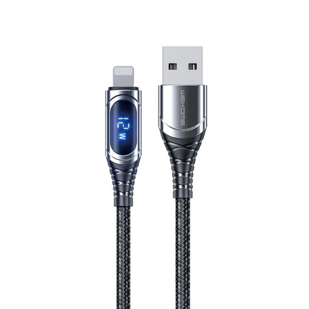 WEKOME WDC-166 Sakin Series - USB-A na Lightning 6A s rychlým nabíjením 1m připojovací kabel (matný)