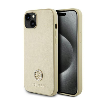 Guess 4G Strass fém logó - iPhone 15 tok (arany)