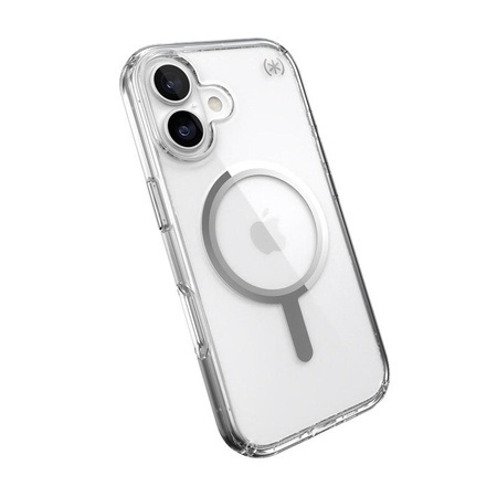Speck Presidio Perfect Clear MagSafe - iPhone 17 tok (átlátszó / ezüst)