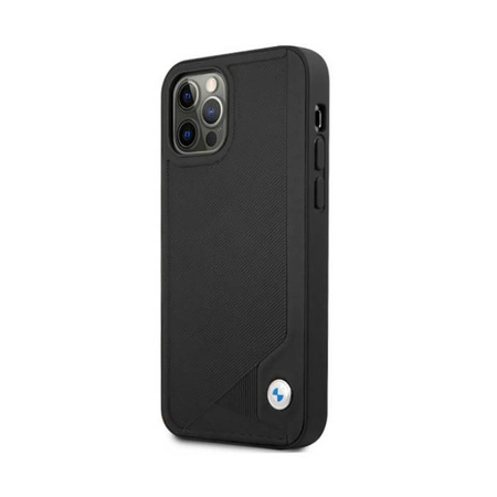 BMW Leather Deboss - Hülle für iPhone 12 / iPhone 12 Pro (Schwarz)