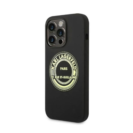 Karl Lagerfeld Silikon RSG - iPhone 14 Pro Max Tasche (schwarz)