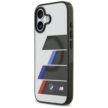 BMW M IML Metal Buttons Tricolor Lines MagSafe - Case iPhone 17 (anthracite)