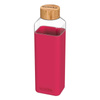 Quokka Storm - Glass Water Bottle 700 ml (Maroon)