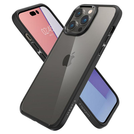 Spigen Ultra Hybrid - Coque pour iPhone 14 Pro Max (Noir)