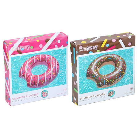 Bestway - Koło do pływania w kształcie pączka / Donut (czekolada)