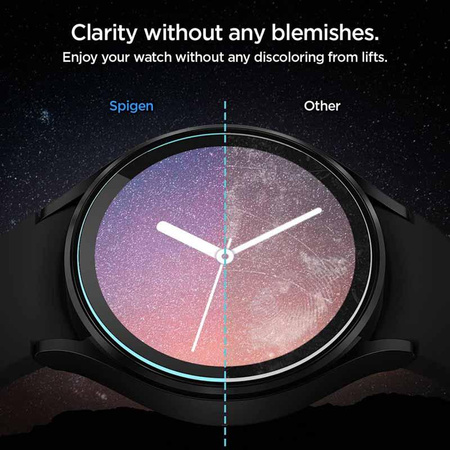 Spigen GLAS.TR EZ FIT - Verre trempé pour Samsung Galaxy Watch 5 Pro 45 mm (2 pcs)