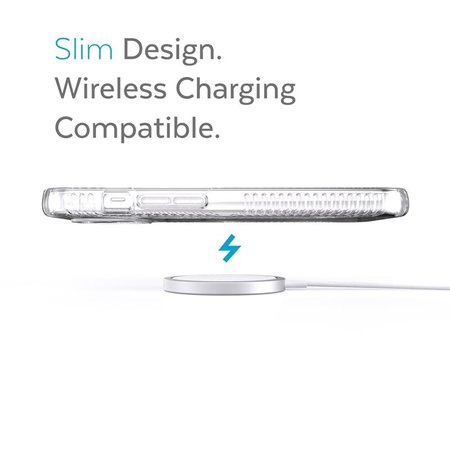 Speck Presidio Perfect-Clear with Grips - iPhone 13 Case with MICROBAN Coating (Clear)