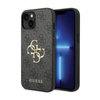 Guess 4G Big Metal Logo - Coque pour iPhone 15 Plus (gris)