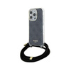 Guess Crossbody Cord 4G Print - Coque pour iPhone 15 Pro (noir)