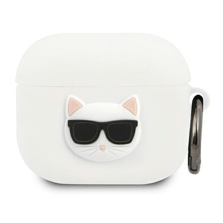 Karl Lagerfeld Choupette 3D - Étui Apple Airpods 3 (blanc)