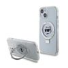 Karl Lagerfeld Ring Stand Choupette Head MagSafe - iPhone 15 Case (white)