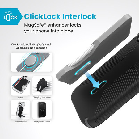 Speck Presidio2 Grip ClickLock & MagSafe - iPhone 16 tok (fekete / pala szürke / fehér)