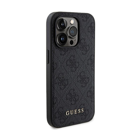 Guess Bundle Pack MagSafe 4G Metal Gold Logo - Case Set + Power Bank 5000mAh MagSafe iPhone 14 Pro Max (schwarz)