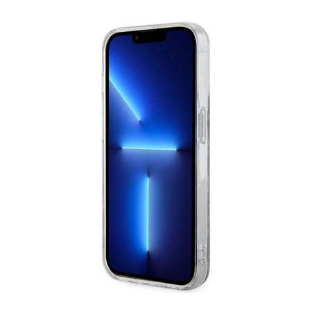 Guess Leopard MagSafe - Schutzhülle für iPhone 14 Pro (Blau)