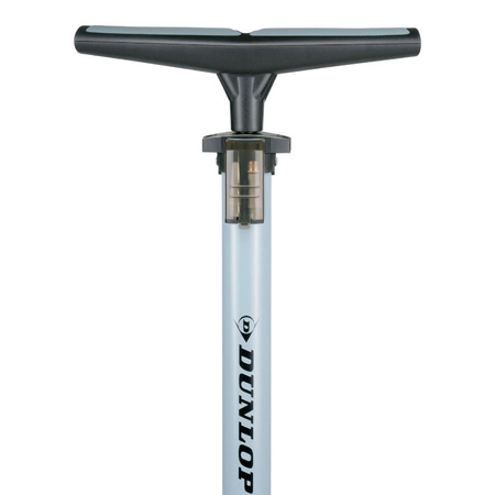 Dunlop - Floor pump for bikes, balls, mattresses with pressure gauge (Blue)