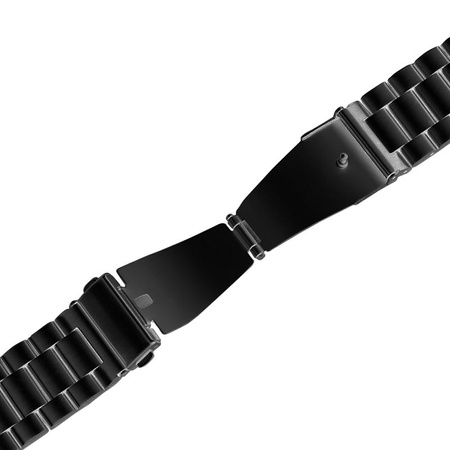 PURO Metal Stainless Steel Band - řemínek / náramek z nerezové oceli pro Samsung Galaxy Watch 5 / Watch 5 Pro / Watch 4 / Watch 4 Classic (černý)
