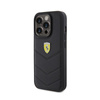 Ferrari Quilted Metal Logo - iPhone 15 Pro Case (black)