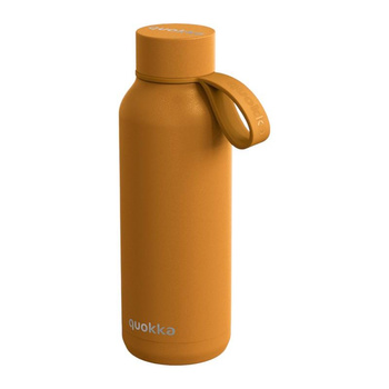 Quokka Solid With Strap - Bouteille thermique en acier inoxydable de 510 ml avec sangle (Mustard)