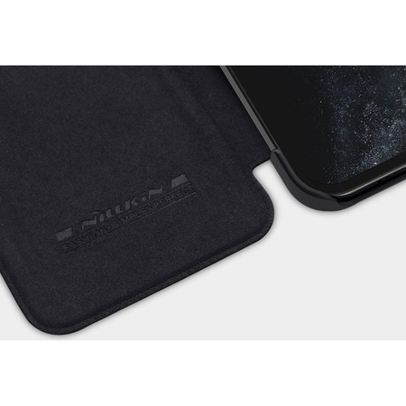 Kožené pouzdro Nillkin Qin - Pouzdro pro Apple iPhone 12 Mini (černé)
