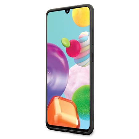 Guess 4G Bottom Stripe Collection - Etui Samsung Galaxy A41 (szary)