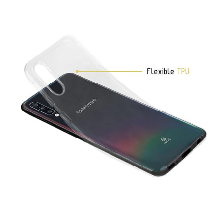 Crong Crystal Slim Cover - Etui Samsung Galaxy A70 (przezroczysty)