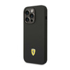 Ferrari Liquid Silicone Case Metal Logo MagSafe – Etui iPhone 14 Pro Max (Czarny)