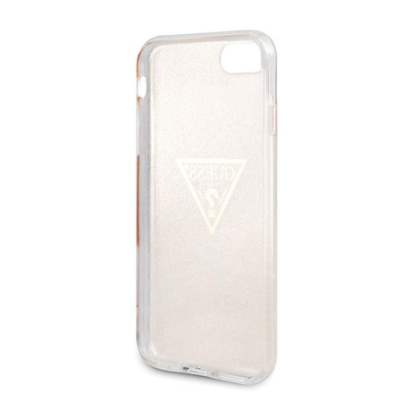 Guess Solid Glitter Triangle - iPhone 8 / 7 Case (Gold)