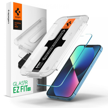 Spigen Glas.TR EZ Fit - gehärtetes Glas für Apple iPhone 16e / iPhone 14 / iPhone 13 / iPhone 13 Pro